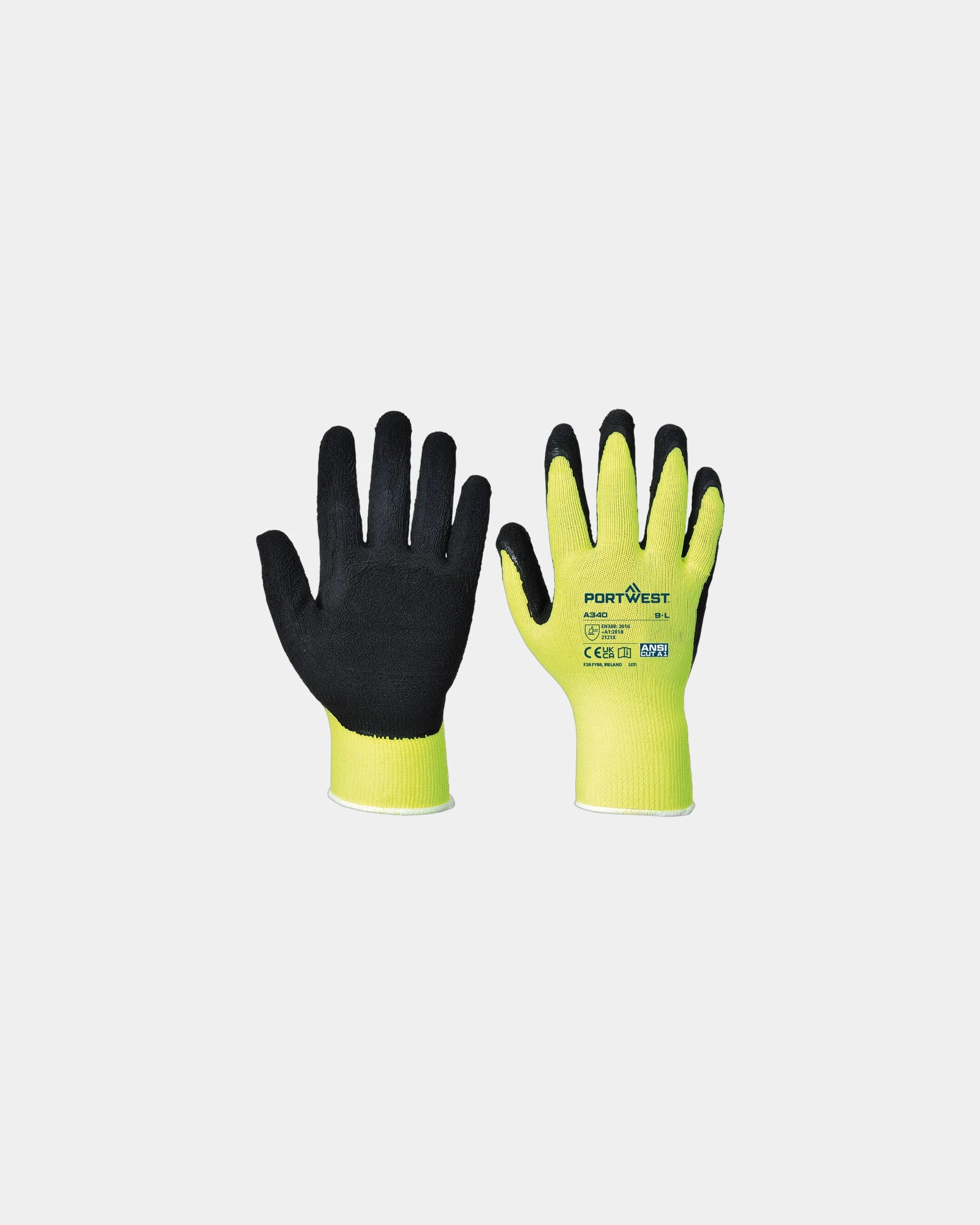 Gant Grip HiVis à personnaliser - Jaune